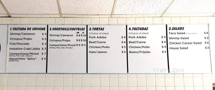 Playas Ceviche & Tortas - Long Beach, CA menu_pic