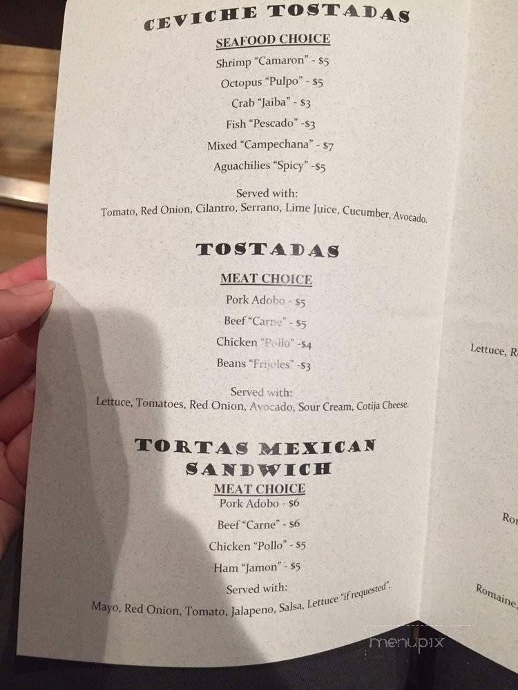 Playas Ceviche & Tortas - Long Beach, CA menu_pic