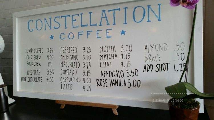 Constellation Coffee - La Canada Flintridge, CA menu_pic