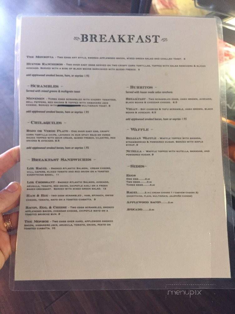 Grey & Cash - Monrovia, CA menu_pic