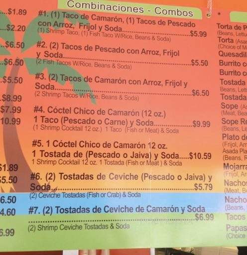 Tacos Ensenada - Sierra Madre, CA menu_pic