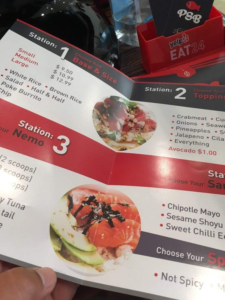 Poke Salad Bar - South Pasadena, CA menu_pic