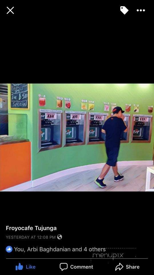Froyo Cafe - Tujunga, CA menu_pic