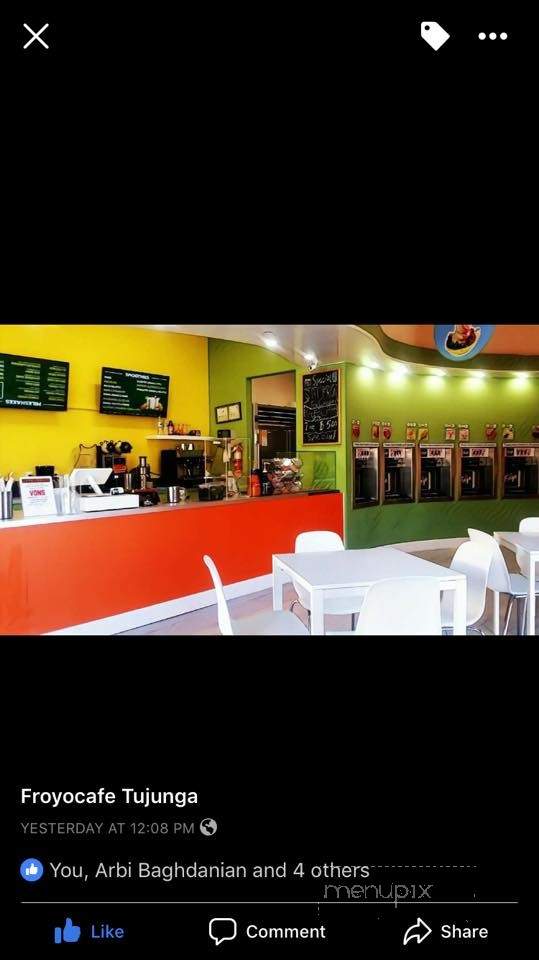 Froyo Cafe - Tujunga, CA menu_pic