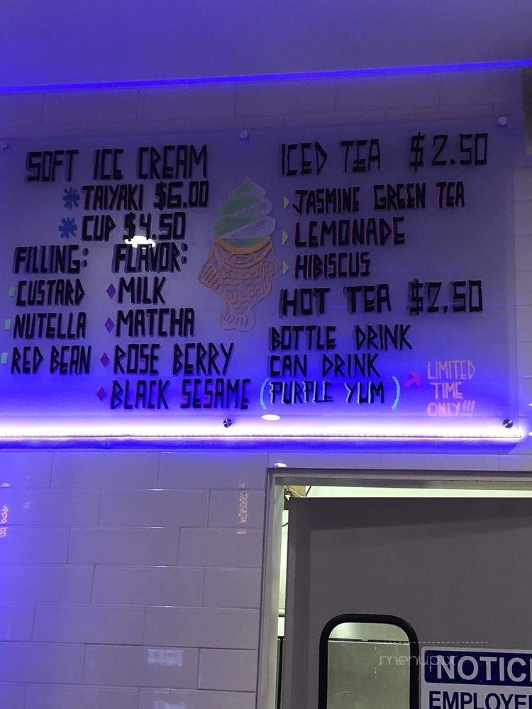 Stray Cat Poke & Dessert - Pasadena, CA menu_pic