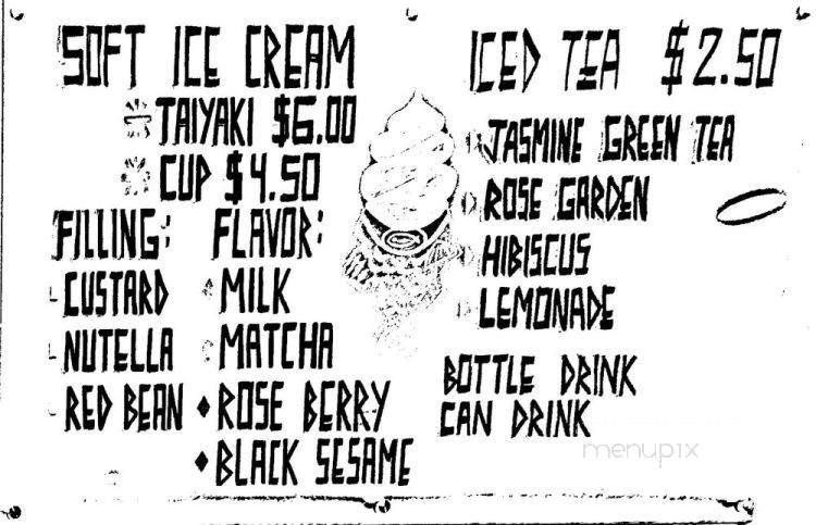 Stray Cat Poke & Dessert - Pasadena, CA menu_pic