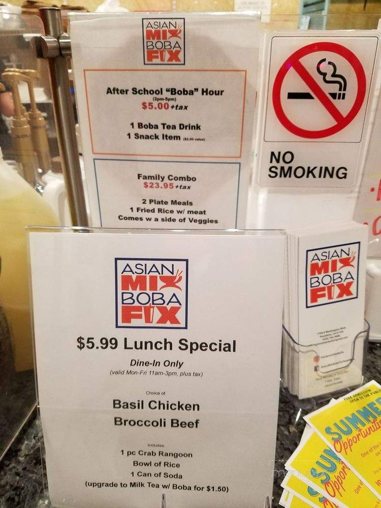 Asian Mix Boba Fix - Pasadena, CA menu_pic