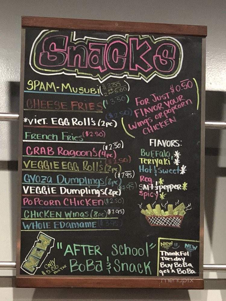 Asian Mix Boba Fix - Pasadena, CA menu_pic