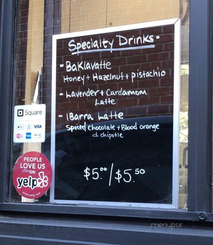Willa's Coffee - Pasadena, CA menu_pic