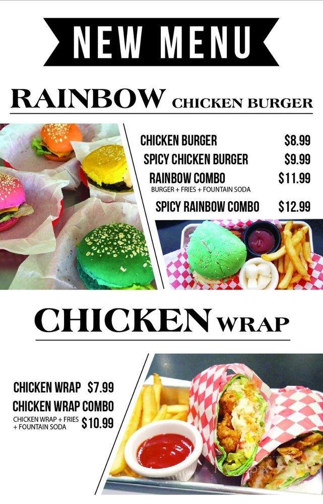 77 Chicken Dessert Cafe - Glendale, CA menu_pic