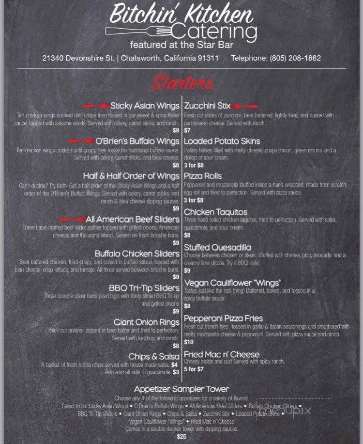 Bitchin Kitchen Catering - Los Angeles, CA menu_pic