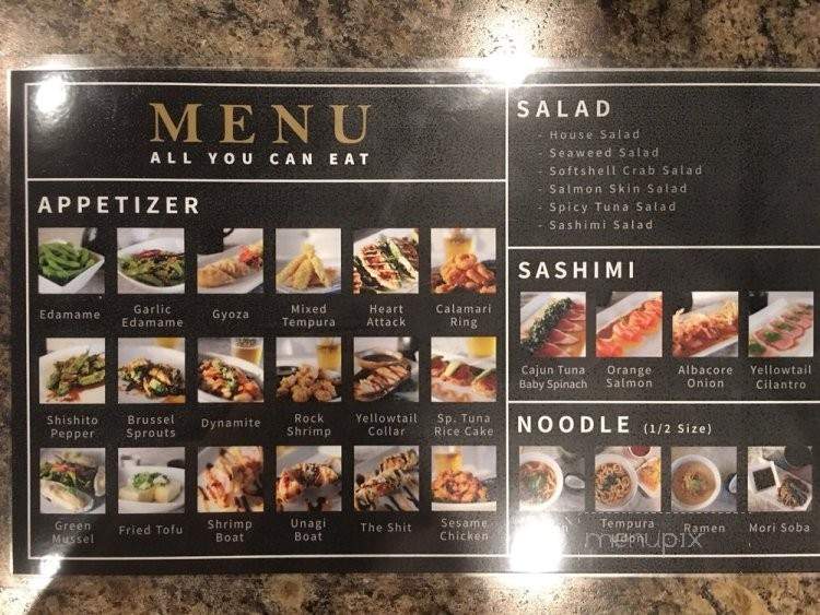 Maru Sushi Bar - Los Angeles, CA menu_pic