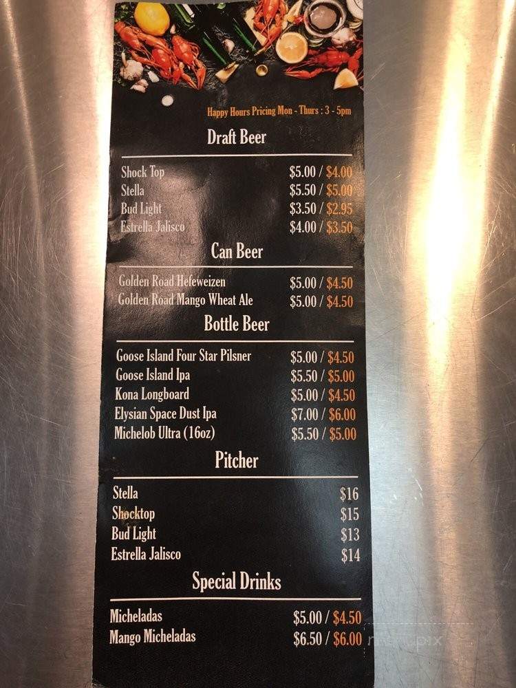 The Blazin Crab - Los Angeles, CA menu_pic