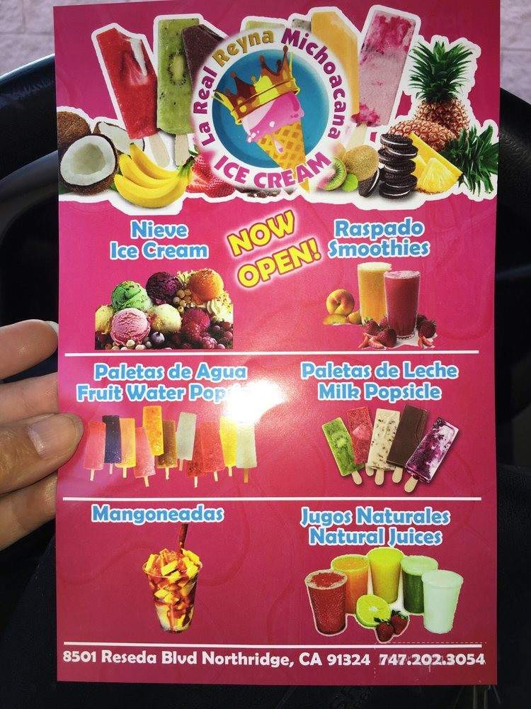 La Real Reyna Michoacana - Northridge, CA menu_pic