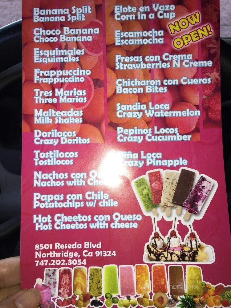 La Real Reyna Michoacana - Northridge, CA menu_pic