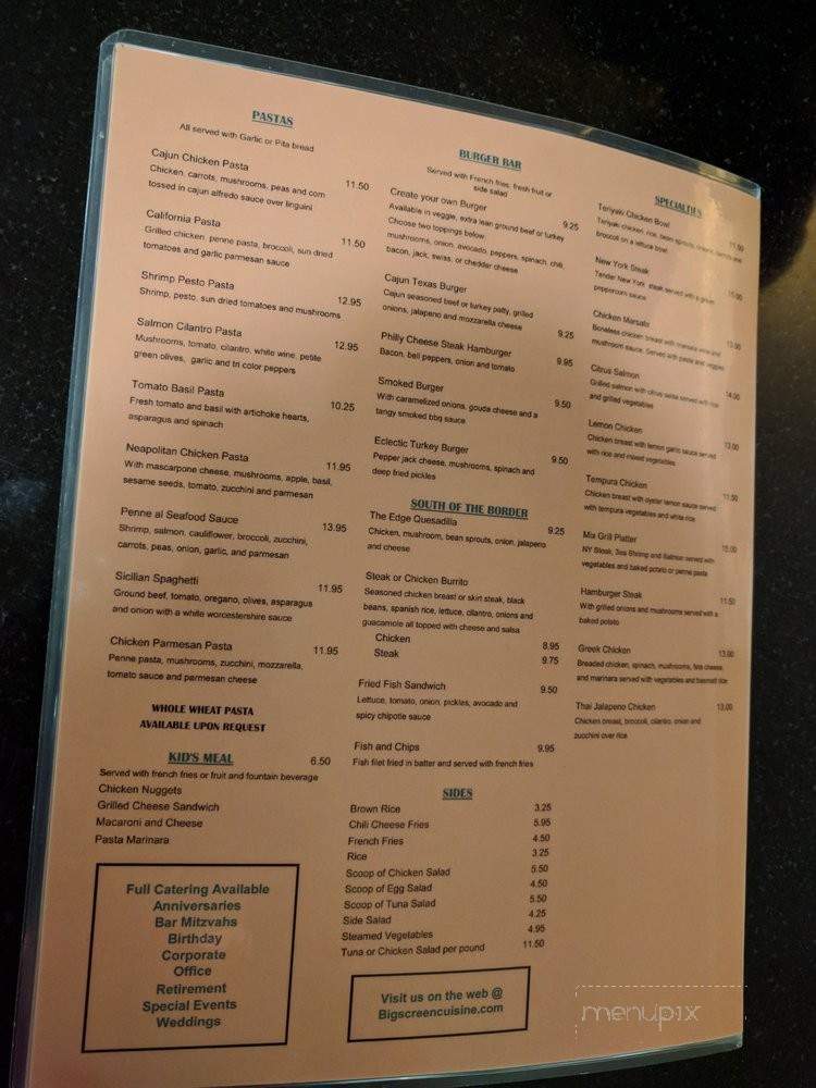 OMG Great Cuisine - Los Angeles, CA menu_pic
