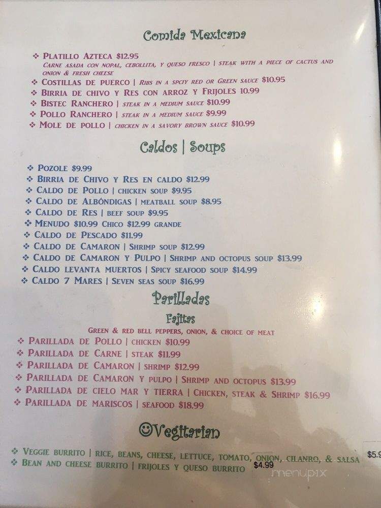Saborcitos Latinos - San Fernando, CA menu_pic