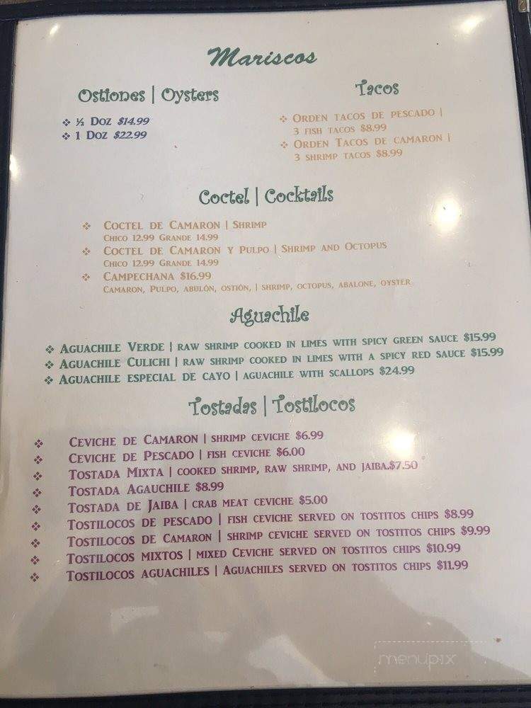 Saborcitos Latinos - San Fernando, CA menu_pic