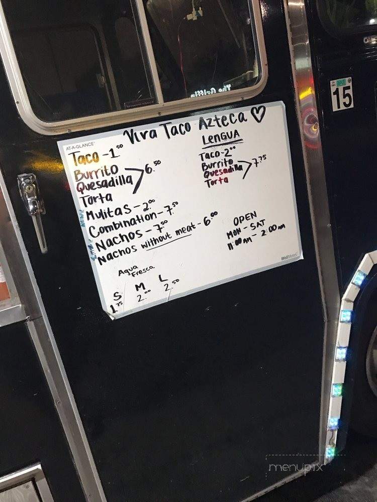 Viva Taco Azteca Original - Los Angeles, CA menu_pic