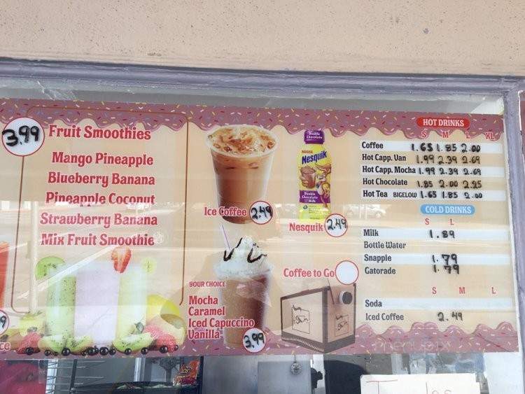 Family Donuts - Burbank, CA menu_pic