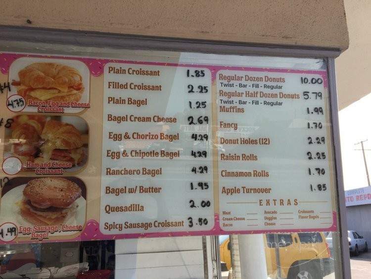 Family Donuts - Burbank, CA menu_pic