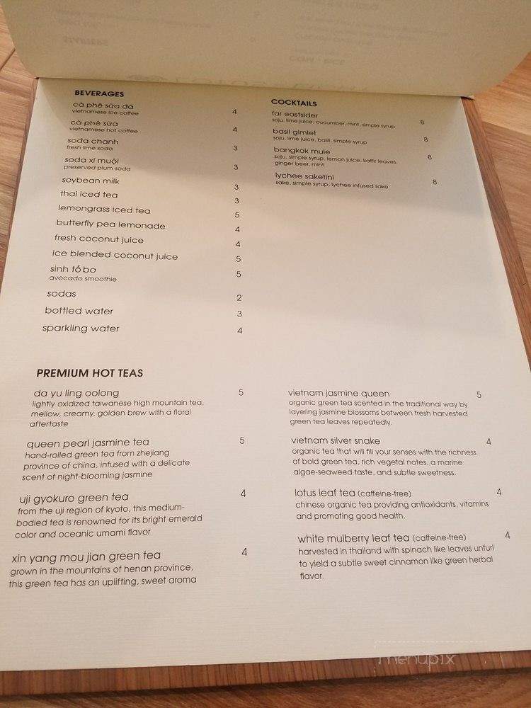 Lotus & Light - Burbank, CA menu_pic