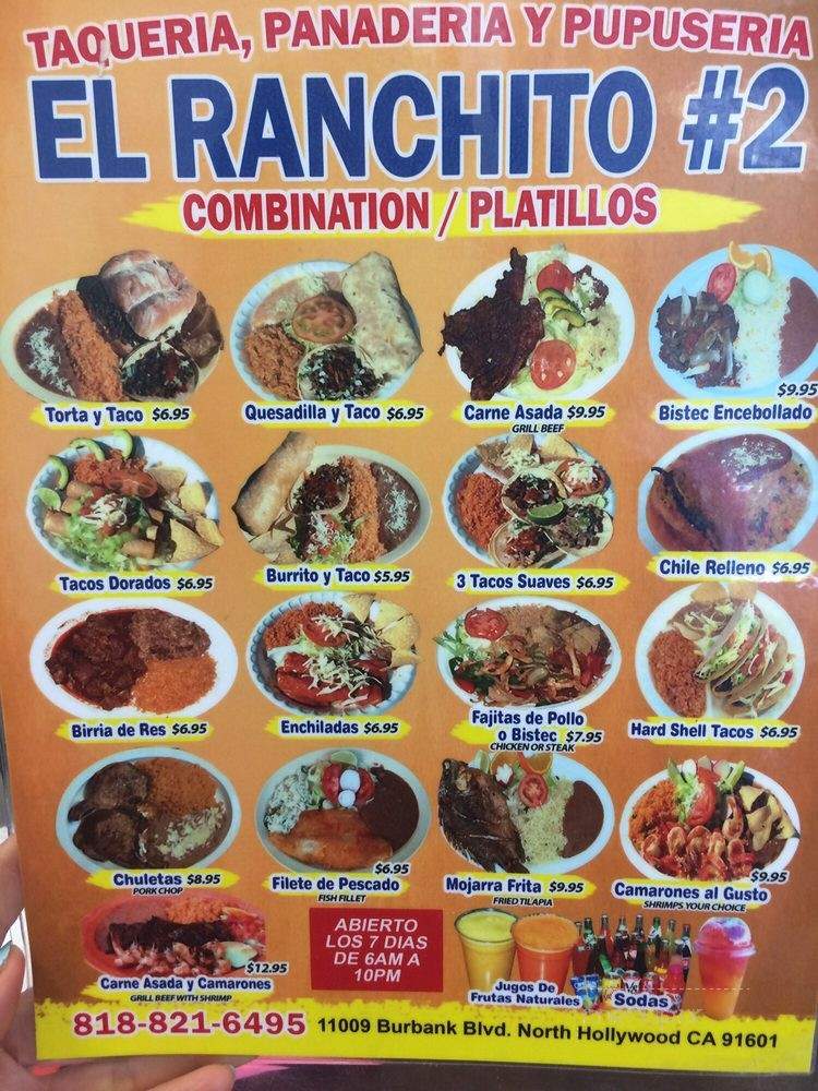 El Ranchito #2 - North Hollywood, CA menu_pic
