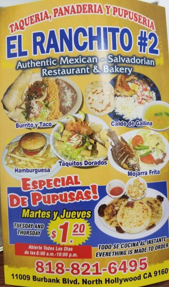 El Ranchito #2 - North Hollywood, CA menu_pic