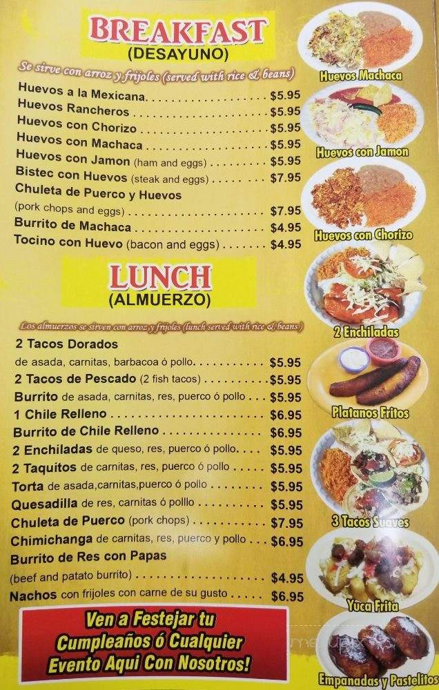 El Ranchito #2 - North Hollywood, CA menu_pic