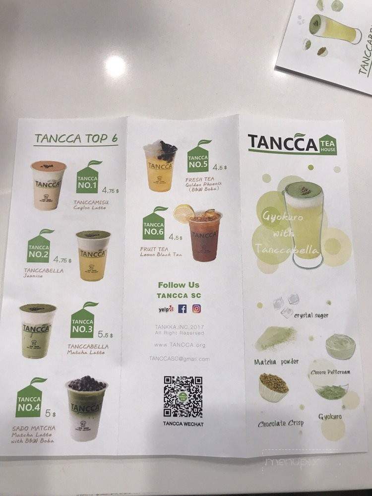 Tancca - Chino Hills, CA menu_pic