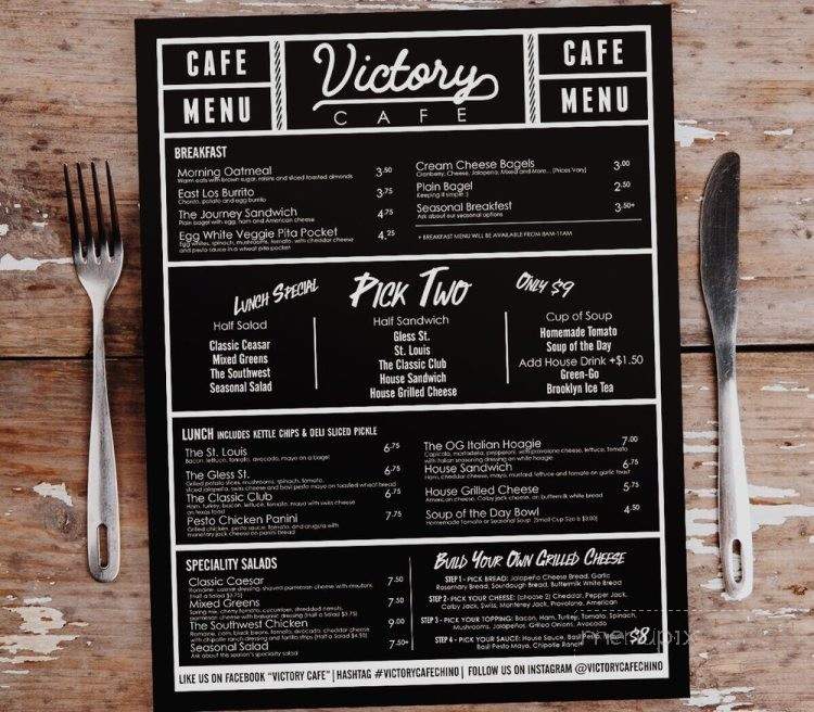 Victory Cafe - Chino, CA menu_pic
