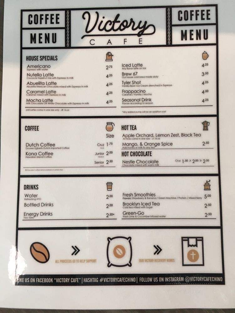 Victory Cafe - Chino, CA menu_pic