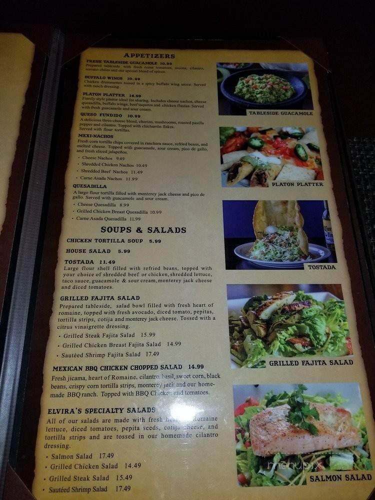 Elvira's Grill - Claremont, CA menu_pic