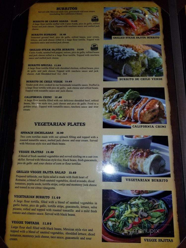 Elvira's Grill - Claremont, CA menu_pic