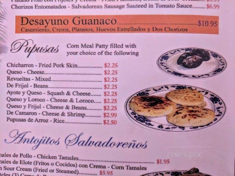 Don Carlos Village Salvadoran Grill Y Pupuseria - El Monte, CA menu_pic