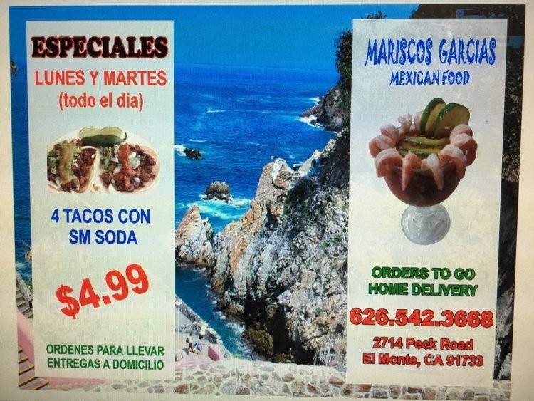 Mariscos Garcias - El Monte, CA menu_pic