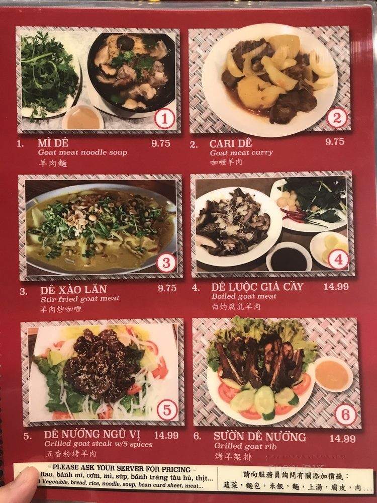 Quan De 7 Mon - El Monte, CA menu_pic