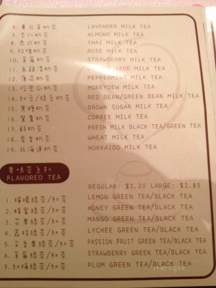 Got Boba - Monterey Park, CA menu_pic