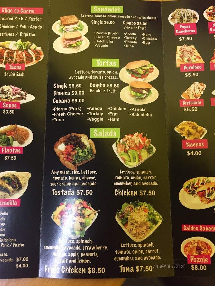 Las Chicas Fresas - Pomona, CA menu_pic