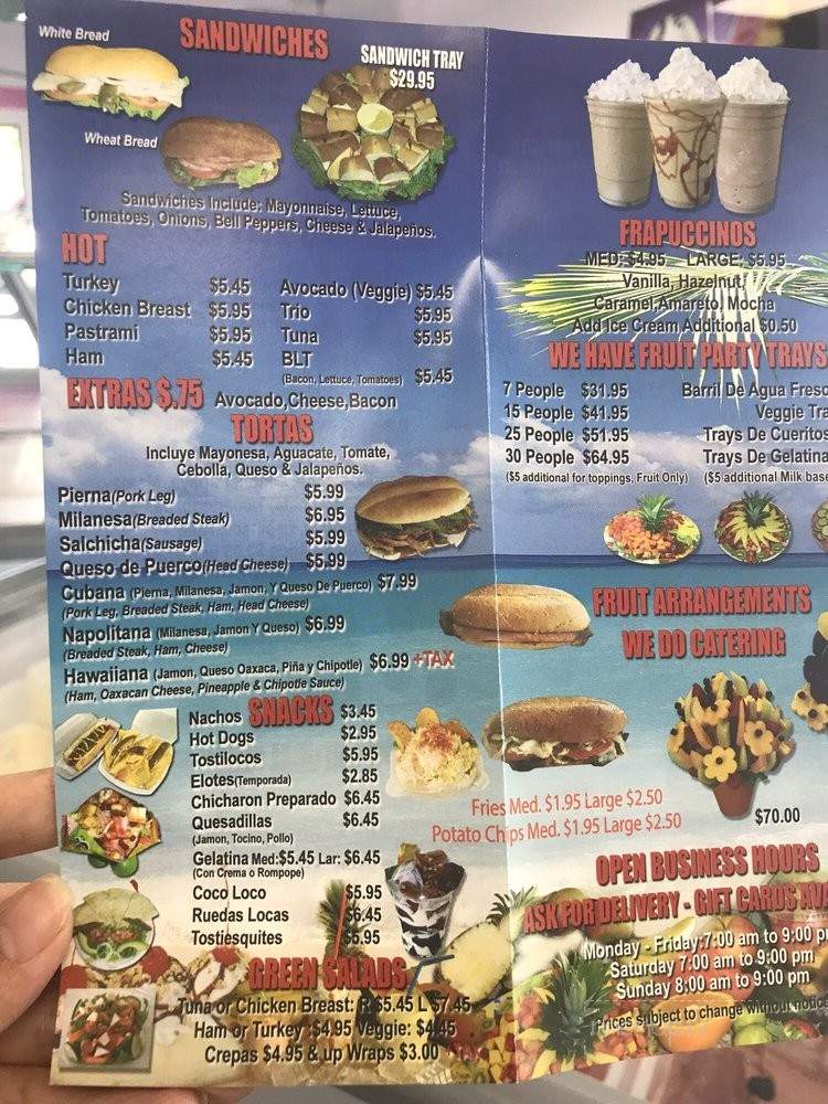 La Michoacana King's - Pomona, CA menu_pic