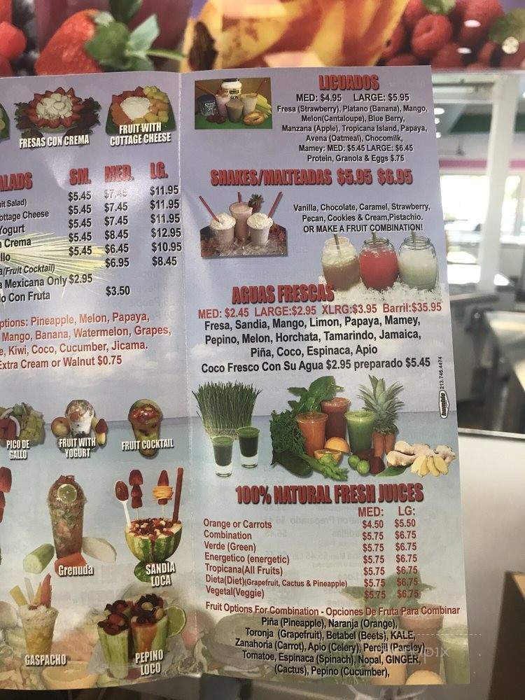 La Michoacana King's - Pomona, CA menu_pic