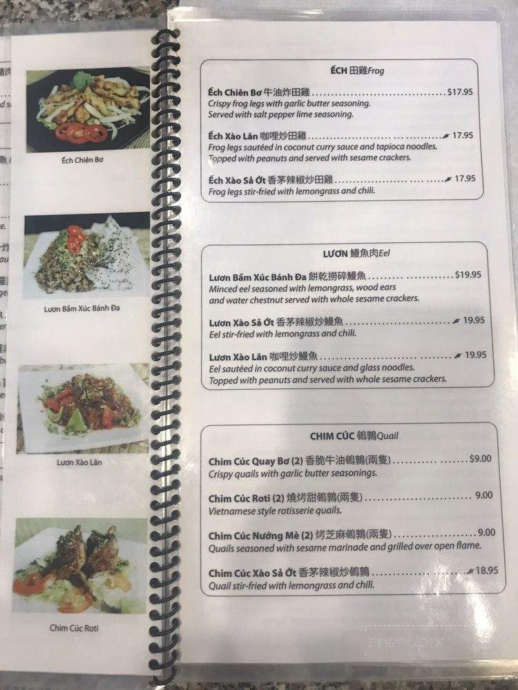 Sau Can Tho Vietnamese Kitchen - Rosemead, CA menu_pic
