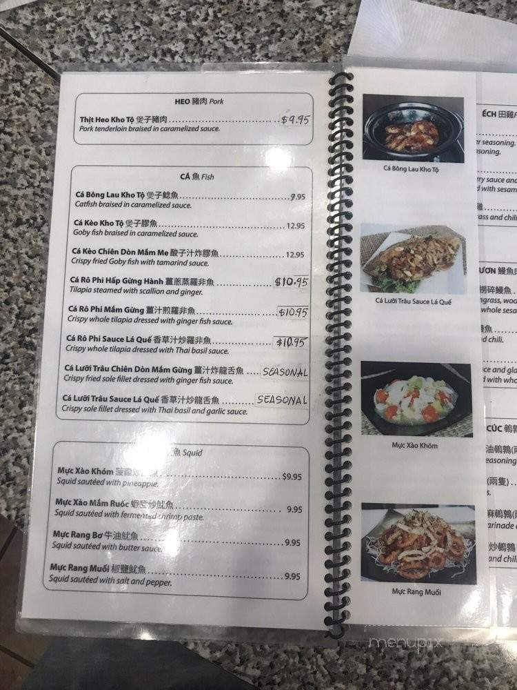 Sau Can Tho Vietnamese Kitchen - Rosemead, CA menu_pic