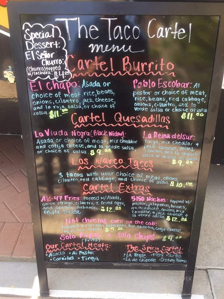 The Taco Cartel - Rosemead, CA menu_pic