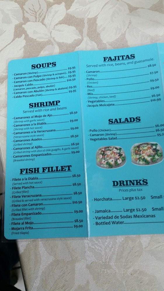 Jacquis Restaurant - Walnut, CA menu_pic