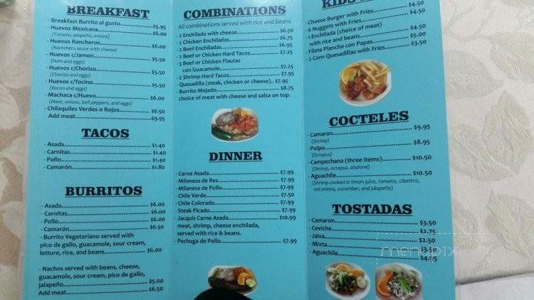 Jacquis Restaurant - Walnut, CA menu_pic