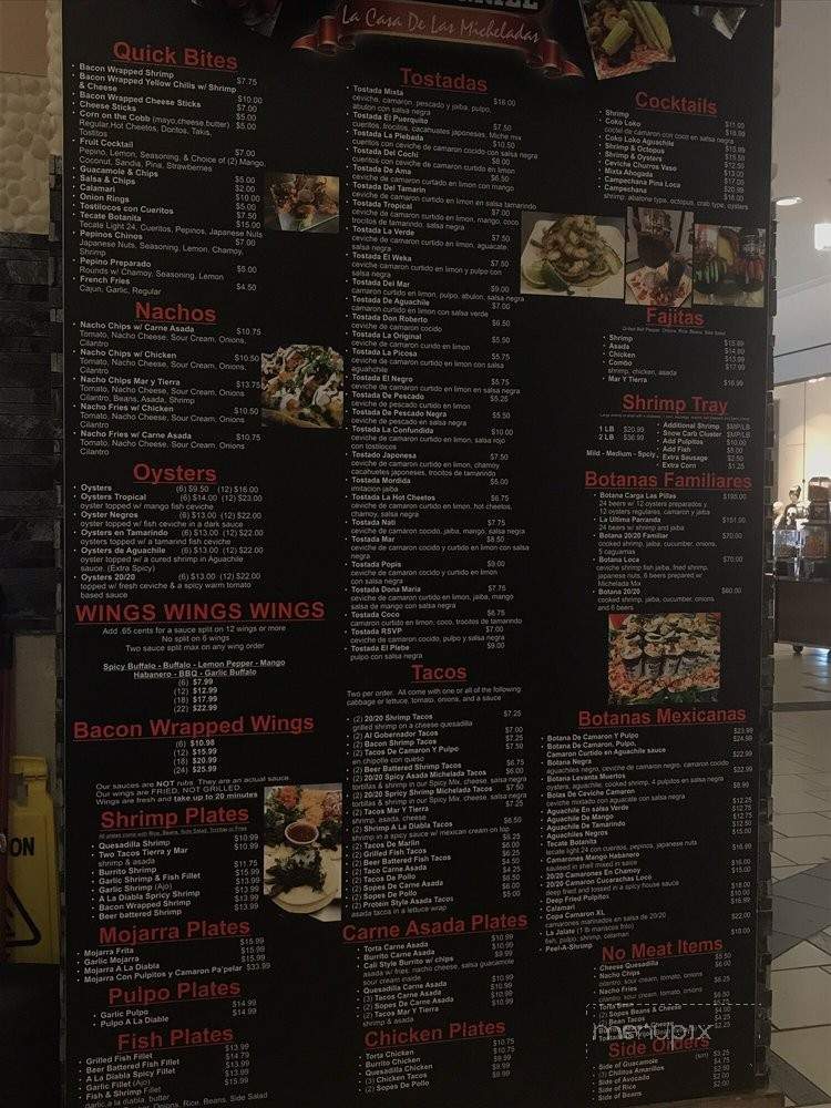 The 20/20 Bar and Grill - West Covina, CA menu_pic