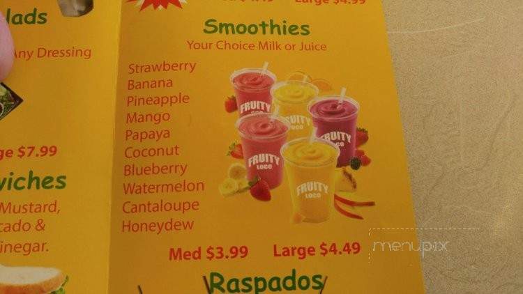 Fruity Loco - Spring Valley, CA menu_pic