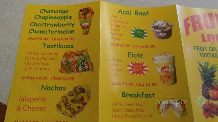Fruity Loco - Spring Valley, CA menu_pic
