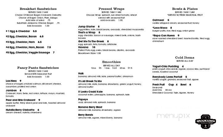Brooktown Fusion Kitchen - Fallbrook, CA menu_pic